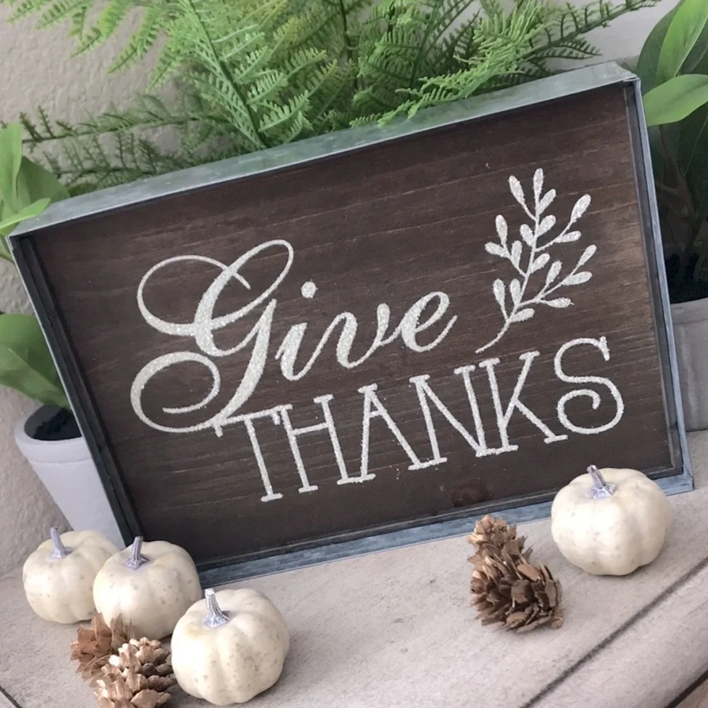Rustic Farmhouse Fall Harvest wood and galvanized metal decor sign